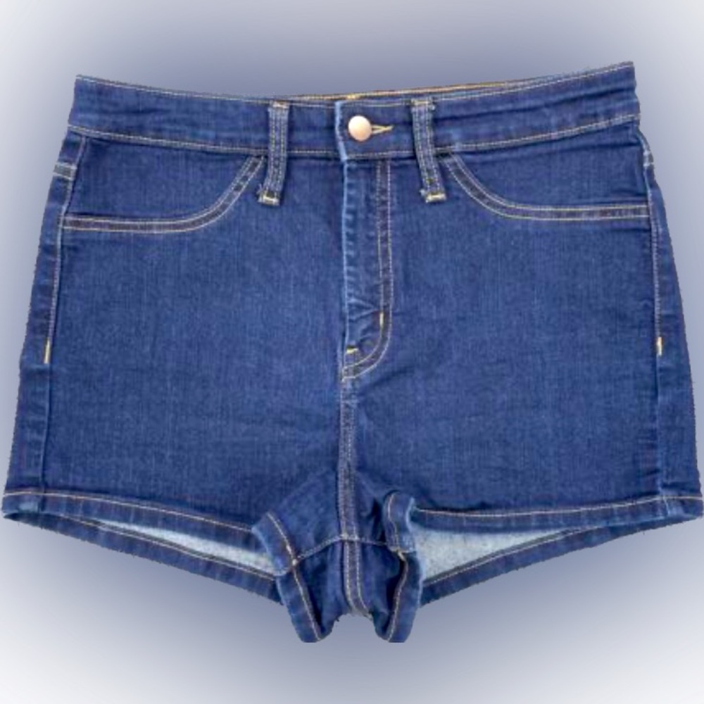 Woman’s High-rise Jean Shorts Wild FABLE DARK WASH 0, DARK BLUE